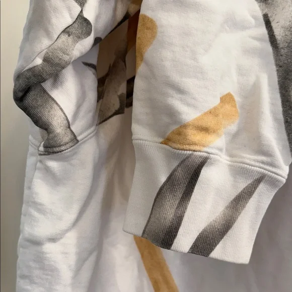 Supreme Shears Print Hoodie in White and Tan - Picture 9 of 13
